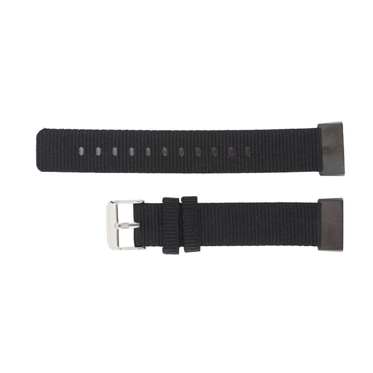 Nylon Wrist Strap Watch Band for Fitbit Charge 3(Navy Blue)