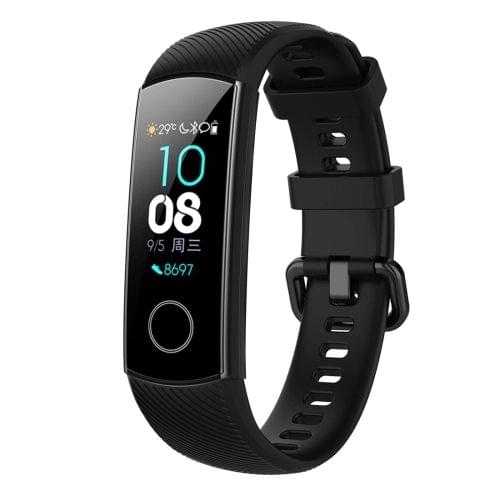 Smart Watch Silicone Wrist Strap Watchband for Huawei Honor Band 4 (Black)