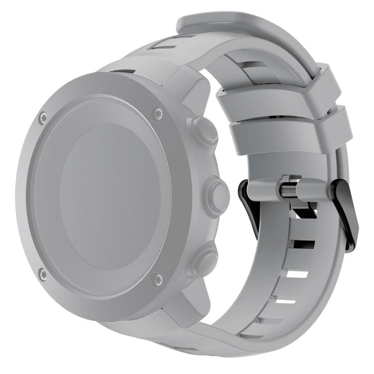 For Suunto Ambit3 Vertical Silicone Watch Bands, Width: 24mm(Grey)