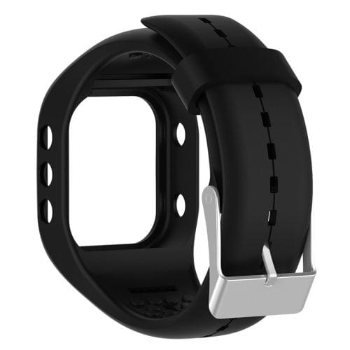 Smart Watch Silicome Wrist Strap Watchband for POLAR A300 (Black)