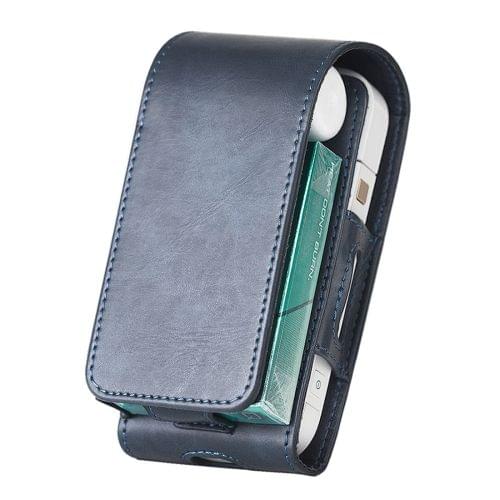 DUX DUCIS Flip PU Leather Protective Case for IQOS Electronic Cigarette(Blue)