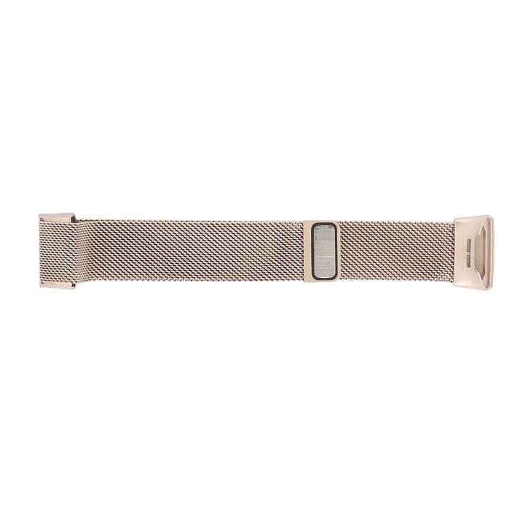 Metal Wrist Strap Watch Band for Fitbit Charge 3(Vintage Gold)