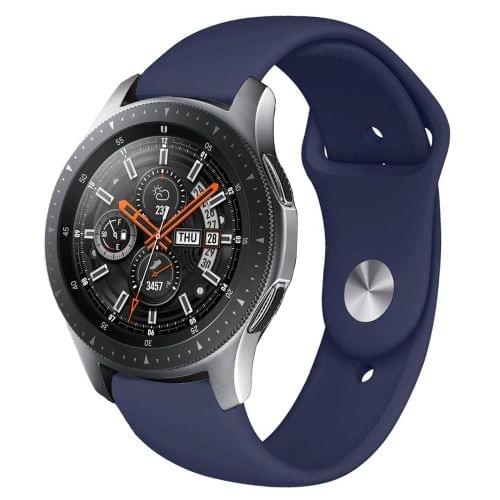 Monochrome Silicone Strap for Apply Samsung Galaxy Watch Active 20mm(Ocean Blue)