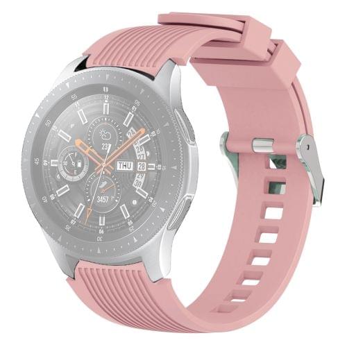 Vertical Grain Wrist Strap Watch Band for Galaxy Watch 46mm (Pink)