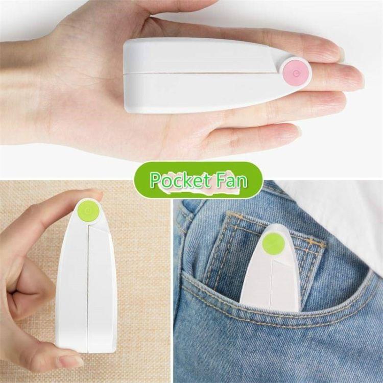 C28 Mini Portable USB Pocket Folding Fan(Pink)