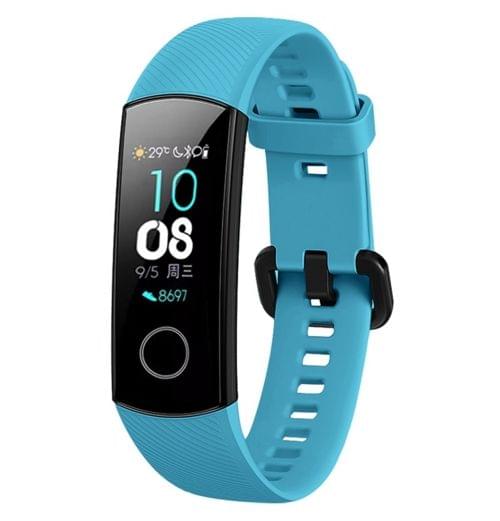 Solid Color Silicone Wrist Strap for Huawei Honor Band 4 (Blue)