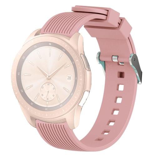 Vertical Grain Wrist Strap Watch Band for Galaxy Watch 42mm (Pink)