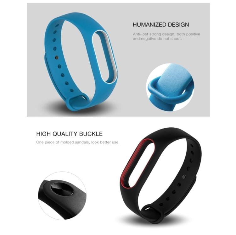 For Xiaomi Mi Band 2 Colorful Silicone Wrist Strap, Watch Band,Host not Included(White)
