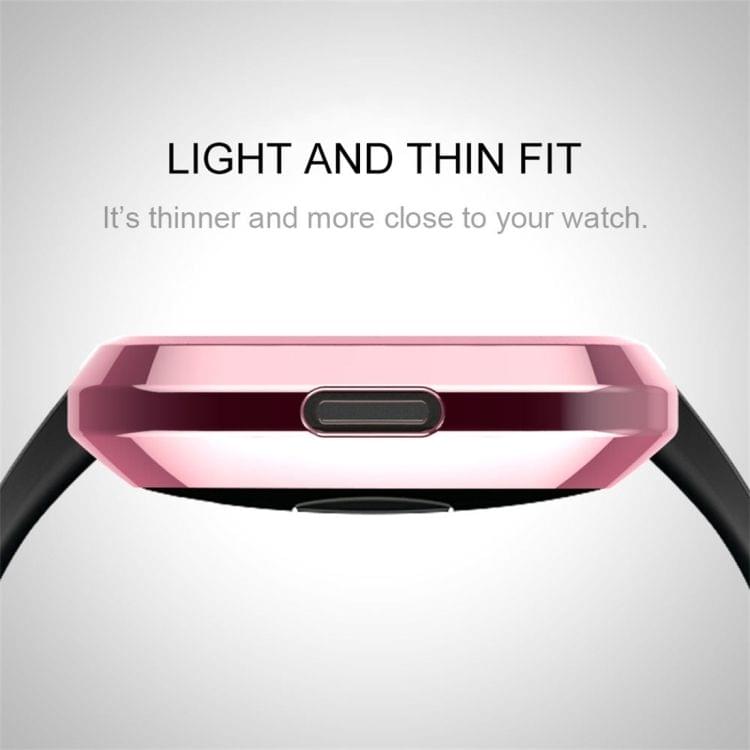 Smart Watch Soft TPU Protective Case for Fitbit Versa(Pink)