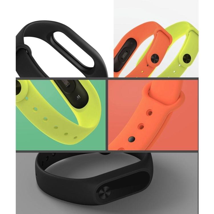 For Xiaomi Mi Band 2 (CA0600B) Colorful Replacement Wristbands Bracelet, Host not Included(Black)