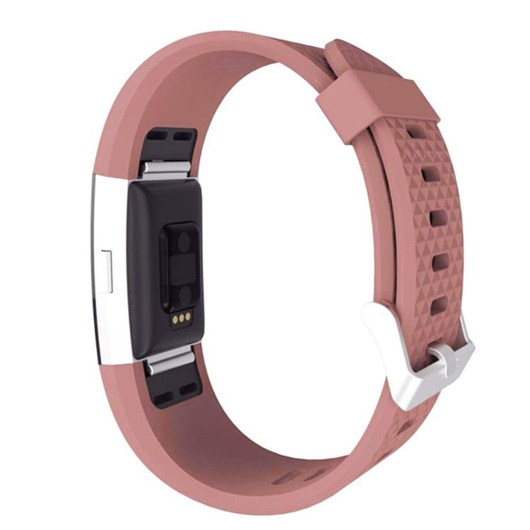 For Fitbit Charger 2 Bracelet Watch Diamond Texture TPU Watchband, Full Length: 23cm(Coffee)