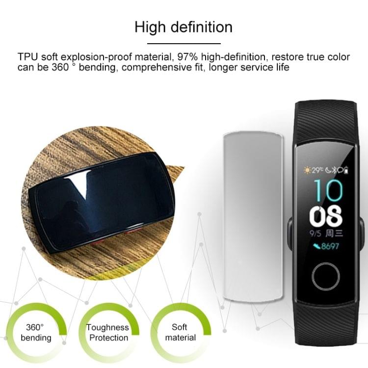 Explosion-proof Full Screen TPU Screen Protector for Huawei Honor Band 4