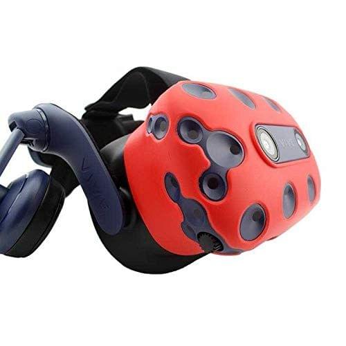 4PCS Silicone Shell Silicone Skin Cover Protector for  Vive PRO Headset(Black)