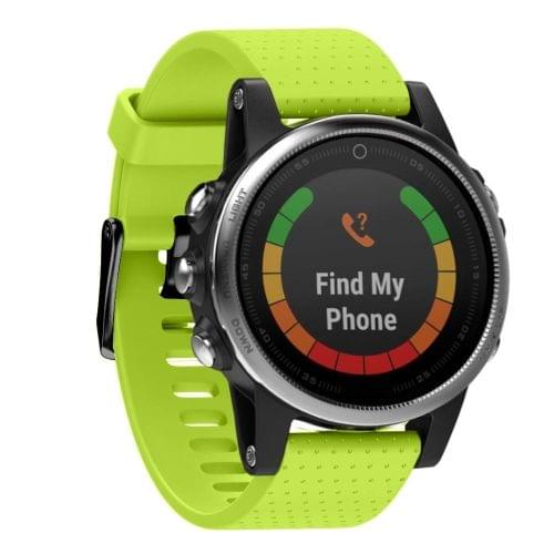 Quick Removable Silicone Wrist Strap for Fenix 5S 20mm(Green)