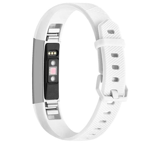 Solid Color Silicone Wrist Strap for FITBIT Alta / HR (White)