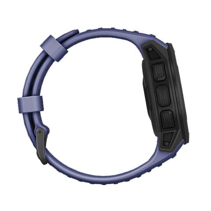 Silicone Replacement Wrist Strap for Garmin Instinct 22mm (Dark Blue)