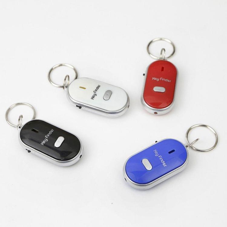 Mini LED Whistle Key Finder Flashing Beeping Remote Lost Keyfinder Locator Keyring for children(red)