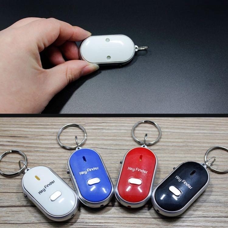 Mini LED Whistle Key Finder Flashing Beeping Remote Lost Keyfinder Locator Keyring for children(red)