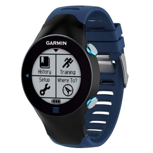 Smart Watch Silicone Wrist Strap Watchband for Garmin Forerunner 610(Dark Blue)