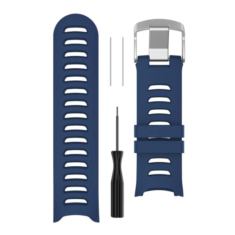 Smart Watch Silicone Wrist Strap Watchband for Garmin Forerunner 610(Dark Blue)