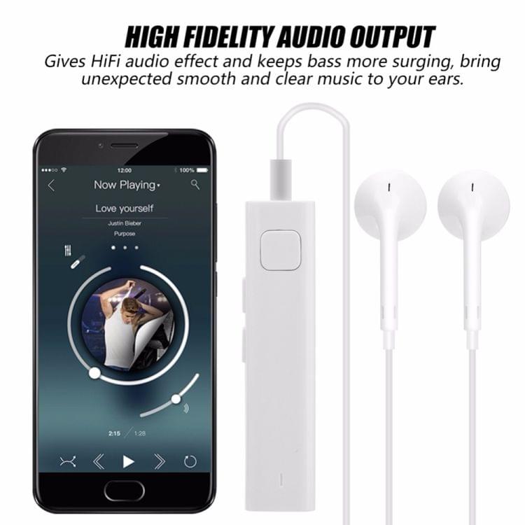 Bluetooth Receiver Smart Headphone Voice Translator 26 Multi-language Travel Business TF Card Voice Text Interpreter Earphone(White)