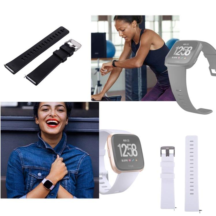 For Fitbit Versa Simple Fashion Silicone Watch Strap(Grey)