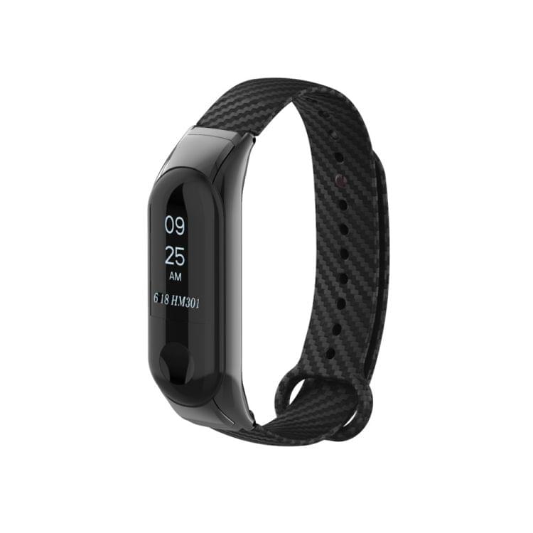 For Xiaomi Mi Band 2 carbon fiber Replacement Wristbands Bracelet, Host not Included(Black)