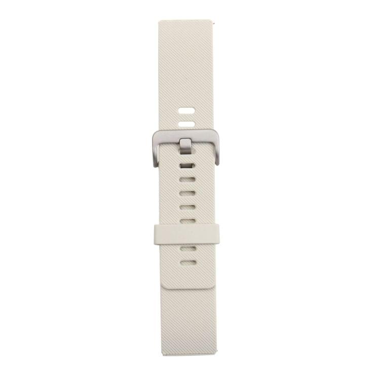 For Fitbit Blaze Watch Oblique Texture Silicone Watchband, Large Size, Length: 17-20cm(Beige)