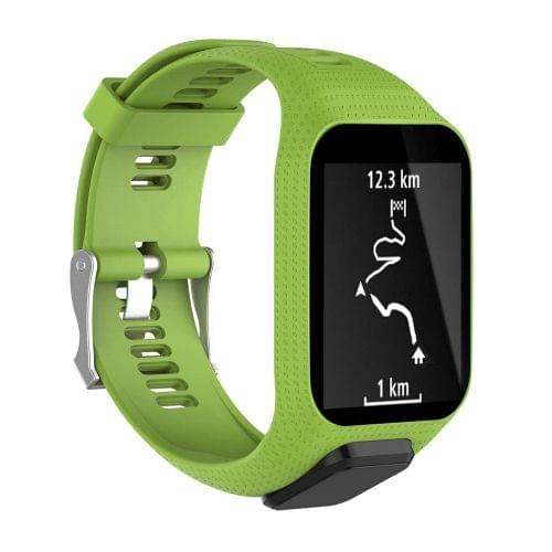 Silicone Sport Wrist Strap for Tomtom Runner 2/3 Series (Green)