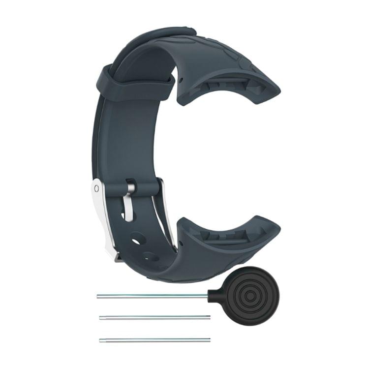 Silicone Female Replacement Wrist Strap for SUUNTO M1 / M2 / M4 / M5 (Navy Blue)