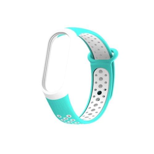 Colorful Silicone Wrist Strap Watch Band for Xiaomi Mi Band 3 & 4 (Mint Green)