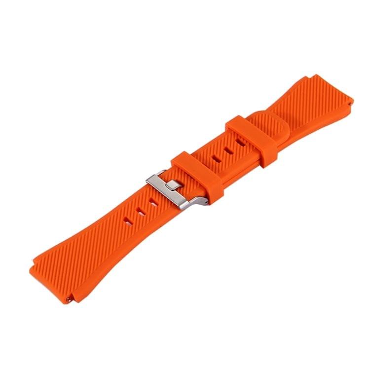 For Samsung Gear S3 Classic Smart Watch Silicone Watchband, Length: about 22.4cm(Orange)