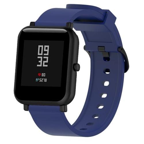 Silicone Glossy Sport Wrist Strap for Huami Amazfit Bip Lite Version 20mm (Aqua Blue)