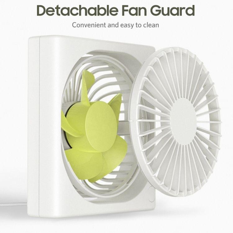 Benks F15 Adjustable Angle USB Charging Mute Desktop Electric Fan, Support 3 Speed Control (White)