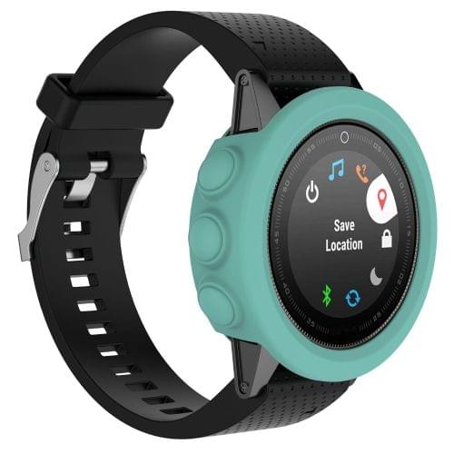 Solid Color Silicone Watch Protective Case for Garmin 5 / 5S / 5X(Mint Green)