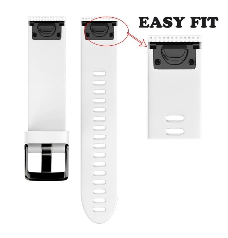 Quick Removable Silicone Wrist Strap for Fenix 5S 20mm(White)