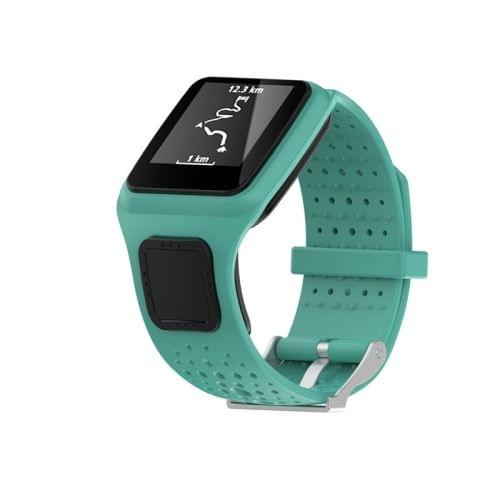 Silicone Sport Wrist Strap for TomTom 1 Series Runner / Cardio(Mint Green)