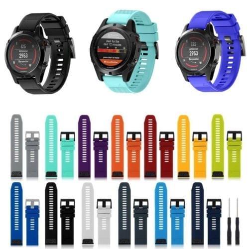 Quick Removable Silicone Wrist Strap for Fenix 5 22mm(Sky Blue)