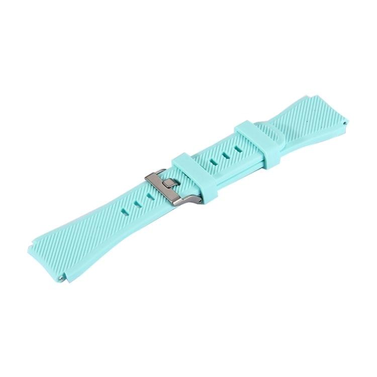 For Samsung Gear S3 Classic Smart Watch Silicone Watchband, Length: about 22.4cm(Light Green)