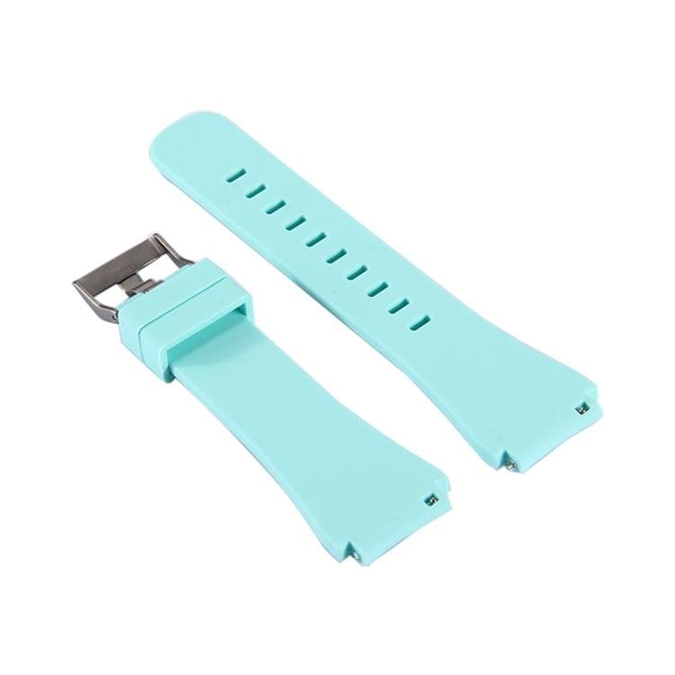 For Samsung Gear S3 Classic Smart Watch Silicone Watchband, Length: about 22.4cm(Light Green)