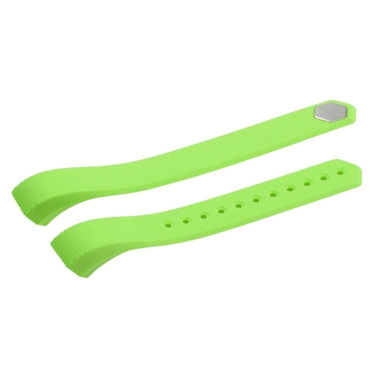 For Fitbit Alta Watch Oblique Texture Silicone Watchband, Small Size, Length: about 18.5cm(Green)