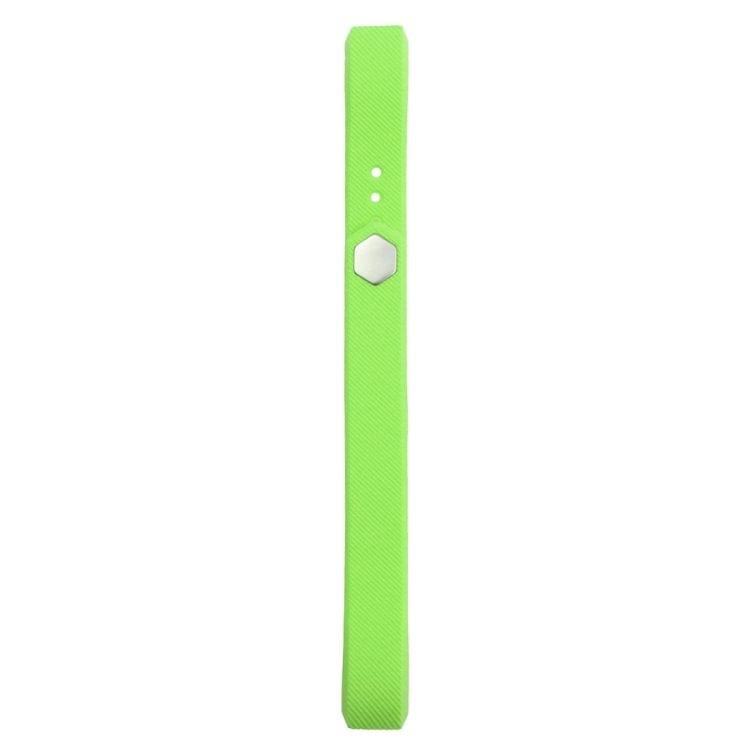 For Fitbit Alta Watch Oblique Texture Silicone Watchband, Small Size, Length: about 18.5cm(Green)