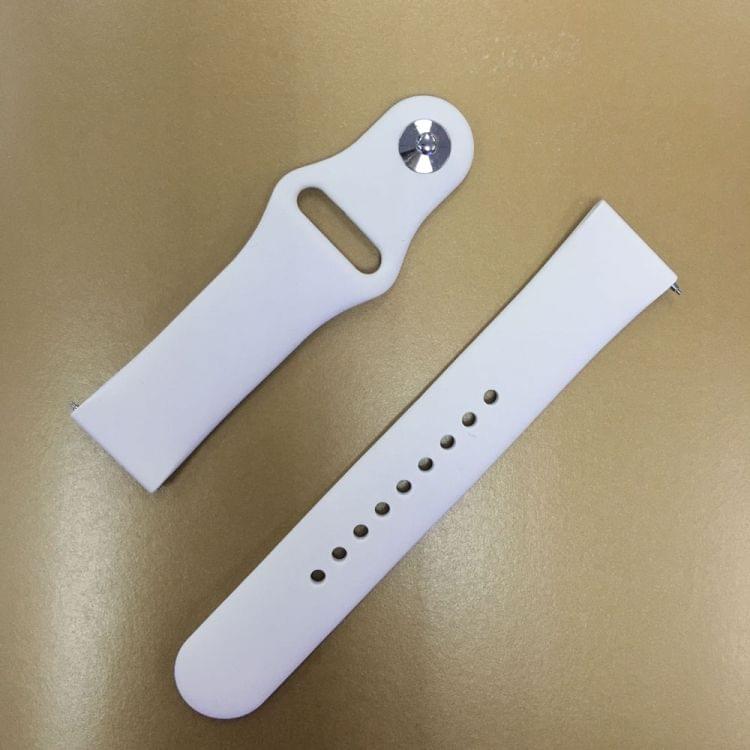 Monochrome Silicone Strap for Apply Samsung Galaxy Watch Active 22mm(creamy whitee)