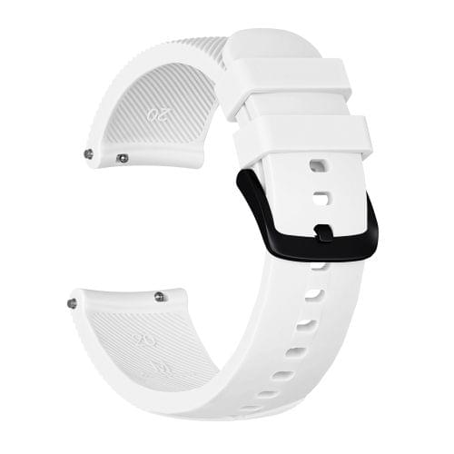 Crazy Horse Texture Silicone Wrist Strap for Huami Amazfit Bip Lite Version 20mm (White)