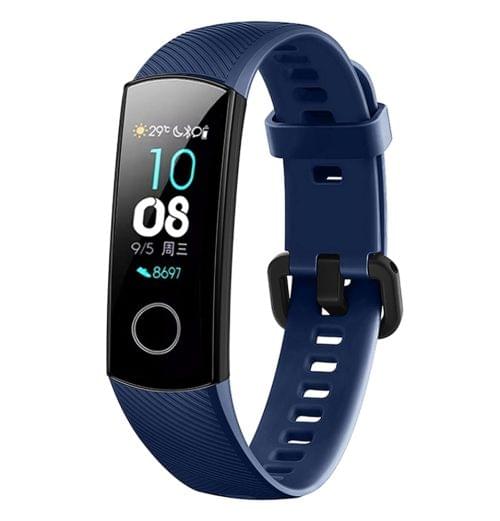 Solid Color Silicone Wrist Strap for Huawei Honor Band 4 (Aqua Blue)