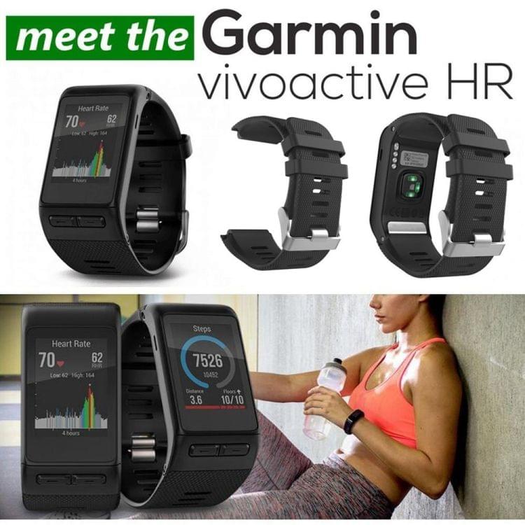 Silicone Sport Wrist Strap for Garmin Vivoactive HR (Grey)