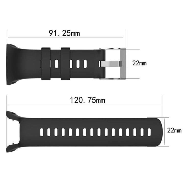 Silicone Replacement Wrist Strap for SUUNTO Trainer Wrist HR (White)