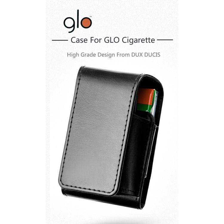 DUX DUCIS Flip PU Leather Protective Case for glo Electronic Cigarette(Blue)