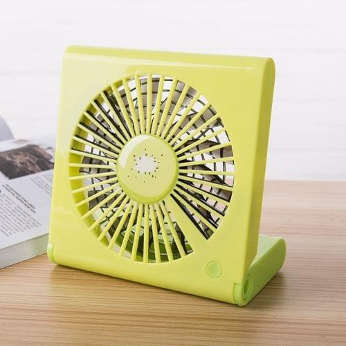 Kiwifruit Pattern Mini Notebook Folding USB Fan with Wind 3 Speeds(Green)