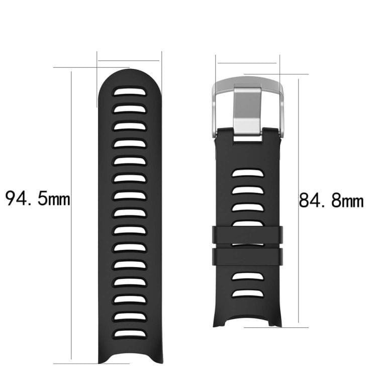 Smart Watch Silicone Wrist Strap Watchband for Garmin Forerunner 610(Black)